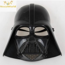 Mey Ithalat® Çocuk Boy Yıldız Savaşları Darth Vader Maskesi ve 90 cm Pelerin Seti Siyah