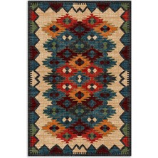 Pastel Home Renkli Anadolu Şönil Halı Kilim Yolluk Kaymaz Yıkanabilir Kendinden Saçaklı Koridor Mutfak Salon