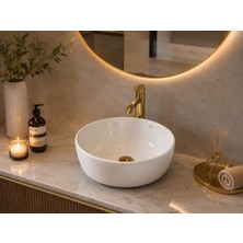 Turkuaz Seramik Cerastyle Aqua 33 cm Tezgah Ustu Canak Mini Lavabo