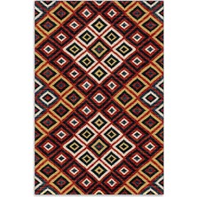 Pastel Home Kırmızı Anadolu Kilim Modeli Şönil Halı Kilim Yolluk Kaymaz Yıkanabilir Mutfak Kordior Salon