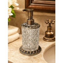 Kozak Serra Premium Cam Metal Taban Sıvı Sabunluk
