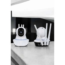Mey Ithalat® Wifi Kamera Ev Kamerası Gece Görüşlü Kablosuz Bebek Izleme Kamerası