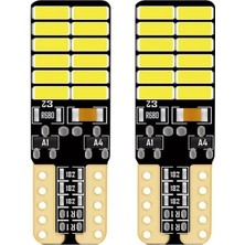 HNC 24 Ledli Dipsiz T10 Park Ampulü Beyaz Işık (2 Adet) 24 Volt