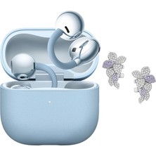Huawei Freeclip2 Mavi Bluetooth Kulaklık, Çiçek Charm Hediyeli