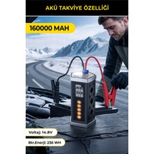 Pikas Joyplus Akü Takviye ve Hava Kompresörü 16000 Mah LED Ekran Powerbank