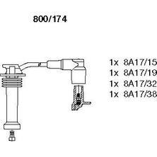 BREMI Dpmix-Hb Buji Kablosu Tk Fiesta 96 Focus 98-04 -Fusion 02 Mondeo 07 1.6 Zetec