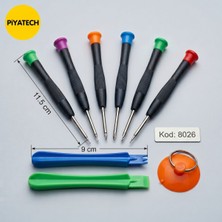 Piyatech 8026 Model 9 Parça Hassas Telefon Gözlük Saat Elektronik Tamir Tornavida Seti - Ekran Sökme Onarım Kiti