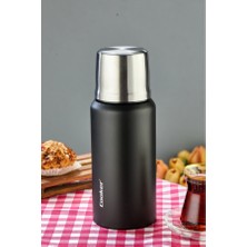 Elista 750 ml Çift Katlı Çelik Termos-24 Saat Sıcak, 48 Saat Soğuk,(Kamp, Piknik, Ofis, Seyahat)