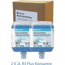 Diversey Room Care R3 Plus Konsantre Cam, Ayna ve Sert Yüzey Temizleyici 2 x 2 L (4 L)