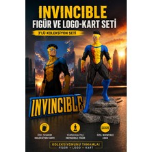 Star Figür Invincible Figür, Logo ve Kart Seti | Koleksiyon Seti