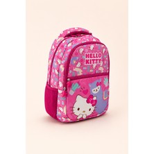 Hello Kitty Lisanslı Kız Çocuk Ilkokul Okul Sırt Çantası Çok Bölmeli Dayanıklı Günlük Kullanım Pembe