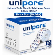Unipore Tıbbi Elastik Sabitleme Bandı Esnek Flaster 10M × 5cm (10 Adet)