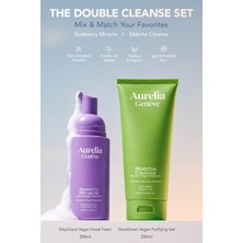 Aurelia Genève The Double Cleanse - Matcha x Blueberry Set - Arındırıcı & Nemlendirici Ikili Cilt Temizleme Seti