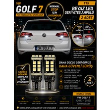 Duolight Vw Golf 7 Normal Stop Uyumlu T15 W16W Beyaz LED Geri Vites Ampulü Canbus 2 Adet