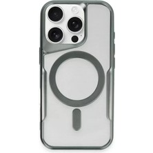 Datatek Newface Apple iPhone 12 Kılıf Boyi Magsafe Silikon Kapak - Yeşil