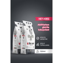 2li Avantaj Paketi Koku Hapseden, Topaklanan,tozsuz Aktif Karbonlu Bentonit Kedi Kumu 2X10KG
