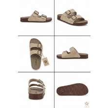 Look Life S053.001 Çift Tokalı Erkek Terlik