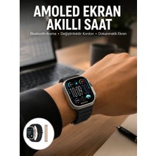Astraltech 49MM Akıllı Saat Amoled Ekranlı Kadın Erkek Kol Saati Plastik Kordon Yeni Nesil