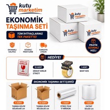 Kutu Marketim Kutumarketim 1+1 Ekonomik Taşınma Seti - Ambalaj Malzemeleri -Kutukoli -E Ticaret Kolisi -Boş Koli