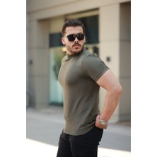 İkales Ikales Erkek Yarım Balıkçı Yaka Kısa Kollu T-Shirt