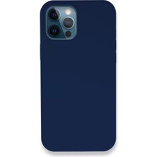 Datatek Newface Apple iPhone 12 Pro Kılıf Lansman Legant Silikon - Lacivert