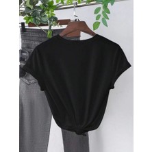 İkales Ikales Baskılı T-Shirt - Siyah