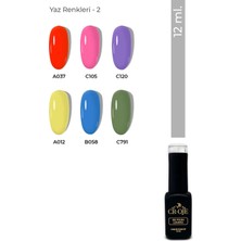 Cr-Oje 6 adet Yaz Rengi Kalıcı Oje Seti (12 ML) (Set 2)