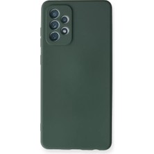 Datatek Newface Samsung Galaxy A72 Kılıf Nano Içi Kadife Silikon - Koyu Yeşil