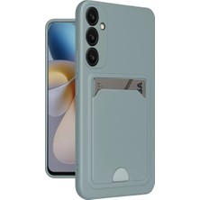 Datatek Newface Samsung Galaxy A26 Kılıf Kelvin Kartvizitli Silikon - Açık Yeşil