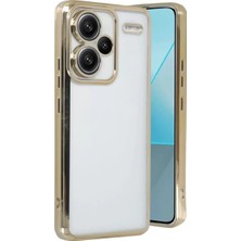 Datatek Newface Xiaomi Redmi Note 13 Pro Plus Kılıf Razer Lensli Silikon - Gold