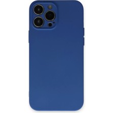 Datatek Newface Apple iPhone 13 Pro Max Kılıf Nano Içi Kadife Silikon - Lacivert