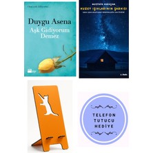 Doğan Kitap Aşk Gidiyorum Demez - Duygu Asena + Kuzey Işıklarının Şarkısı + Telefon Tutucu