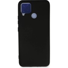 Datatek Newface Realme C15 Kılıf Nano Içi Kadife Silikon - Siyah