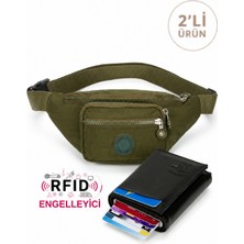 Sannora Bags Krinkıl Çapraz Askılı Bel Omuz ve Spor Çanta ve Mekanizmalı Cüzdan