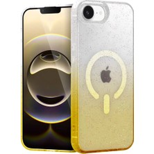 Datatek Newface Apple iPhone 16E Pummel Shiny Magsafe Kapak - Gold