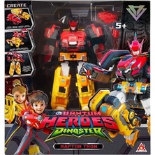 Scntoys Dinoster Heroes Raptor Tron Dönüştürülebilir Büyük Robot Figür Dev Robot