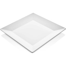 GuvenliPazar 6 Adet Kare Melamin Tatlı Servis Sunum Tabağı Makinende Yıkanabilir Mozaik 22 cm