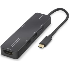 Skygo Type-C 3.2 Gen1 Hub Pd Hdmı 4K 5 Port 5 Gbps Siyah TUH305