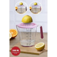 Orvila Ölçü Kaplı Pratik Limon Portakal ve Narenciye Sıkacağı 1000 ml - (Hedi?ye Atom Kurabi?ye Kalibi)