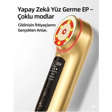 Fittop Yüz Germe Yüz Sıkılaştırıcı Rf Ems Ep Elektroporasyon Mikro Akım Kolajen Işık Terapisi Yaşlanma Karşıtı Cilt Bakım Cihazı