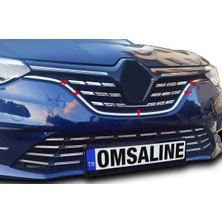 Omsa Renault Megane 4 Sedan Krom Ön Panjur 5 Parça 2021 ve Sonrası