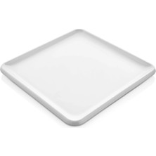 GuvenliPazar 6 Adet Kare Melamin Tatlı Servis Sunum Tabağı Makinede Yıkanabilir Dayanıklı Mimoza 22 cm