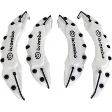PINUKS YSM-207 Brembo Kaliper Kapağı  4 Lü  Takım  Beyaz Ithal Premium