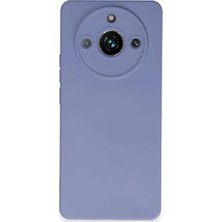 Renklime Newface Realme 11 Pro Kılıf Nano Içi Kadife Silikon - Lila