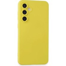 Renklime Newface Samsung Galaxy S24 Kılıf Nano Içi Kadife Silikon - Sarı