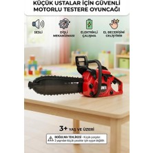 Farbu Oyuncak Küçük Ustalar Iş Başında:sesli Pilli Eğlenceli ve Güvenli Çocuk Motorlu Testeresi 39 cm