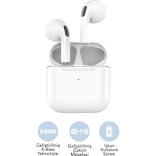 Mf Product MFB206 Dokunmatik Kablosuz Bluetooth 5.0 Kulak Içi Tws Kulaklık Beyaz