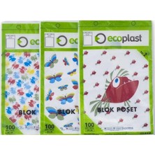 Ecoplast 1 Numara 100 Lü  Baskılı  Beyaz- 22*33