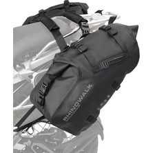 Rhinowalk Rackless 48 Litre Motosiklet Yan Çanta Seti - Su Geçirmez Motosiklet Heybe Çanta (Yan Çanta Demiri Gerektirmez)