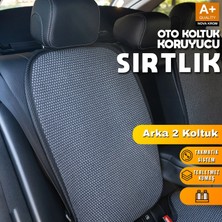 Nova Krom Oto Arka Koltuk Sırt Koruyucu Kılıf Füme Universal 2 Parça
